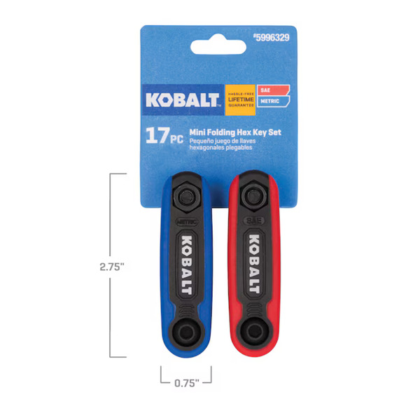 🔥Kobalt 17-key Standard (Sae) and Metric Combination Hex Key Set BNWT💥 - Picture 4 of 5